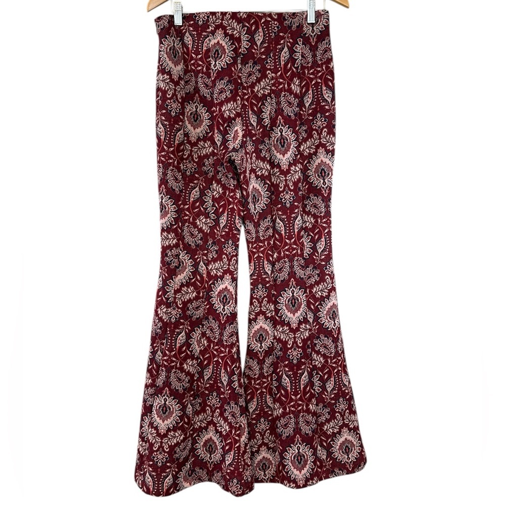 Anthropologie Damask Jacquard Flare Pants - Picture 11 of 13
